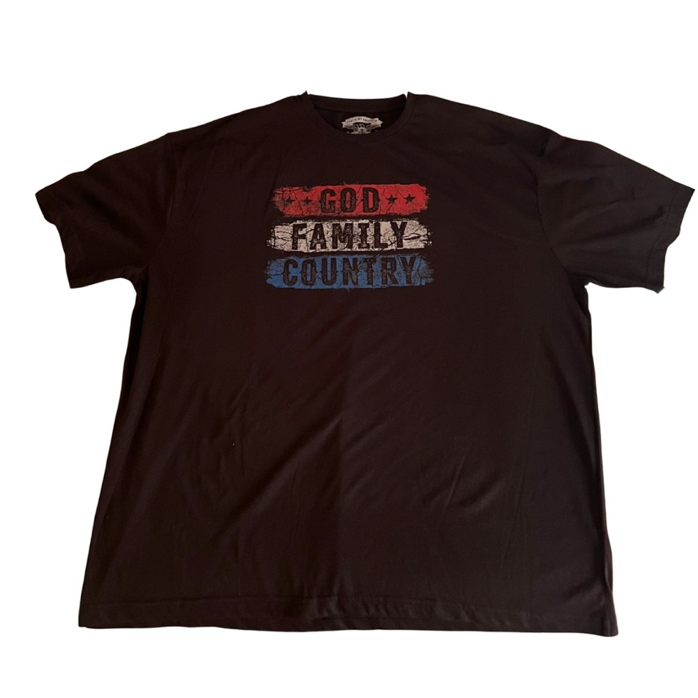 I Love My Freedom Men’s Black God Family Country T-shirt